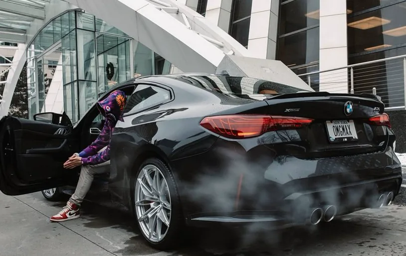 Max with a BMW, content shoot