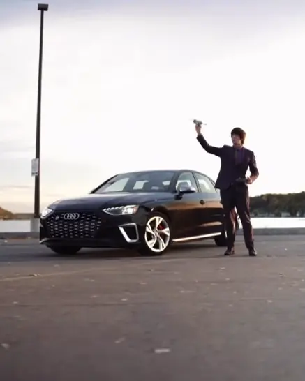 Max with an Audi