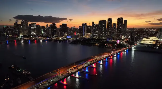Miami at night